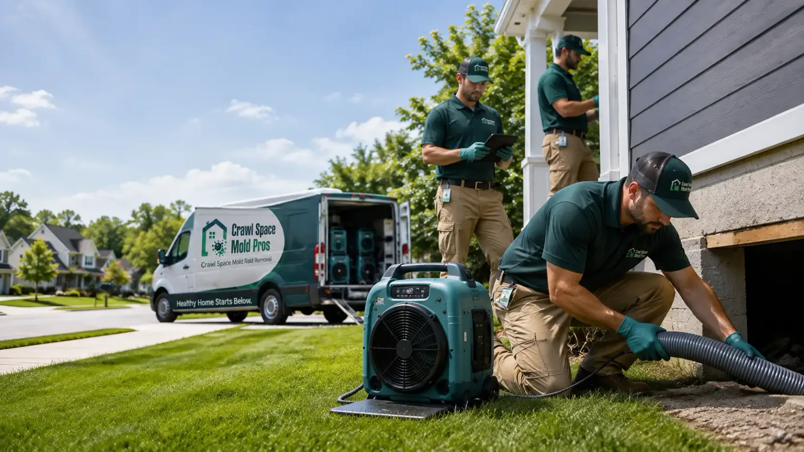 Crawl Space Mold Removal in Bathgate, ND